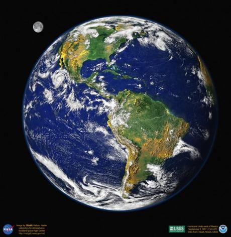 La Terra vista dallo spazio. Crediti: NASA/ GSFC/ NOAA/ USGS 