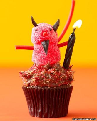 Cupcake diavoletto per Halloween