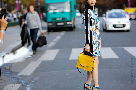 In the Street...Yellow bags...For vogue.it