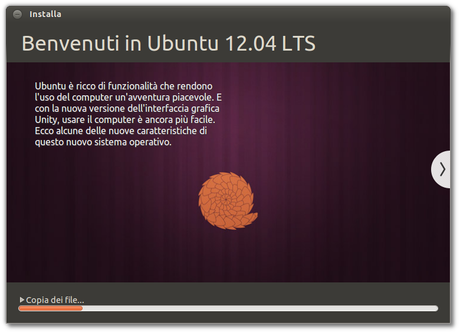 Guida Installazione standard di Ubuntu 14.10 “Utopic Unicorn” dalla Live DVD/USB.