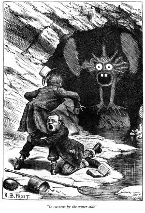 Illustrazione di AB Frost per il poema “Phantasmagoria” di Lewis Carroll