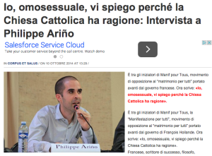 Essere gay non è una ferita: lettera aperta in risposta all’intervista a Philippe Ariño Intervista a Philippe Ariño