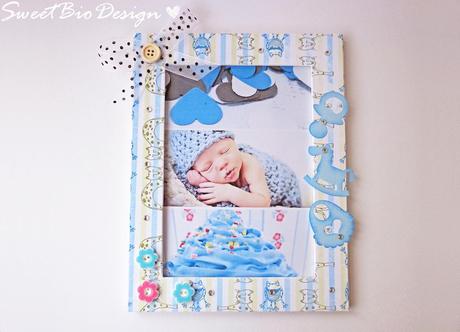 Decorazione Quadretto Baby Boy - Baby Boy photo frame decoration collab. L'arte vista da me