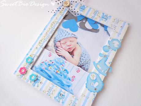 Decorazione Quadretto Baby Boy - Baby Boy photo frame decoration collab. L'arte vista da me