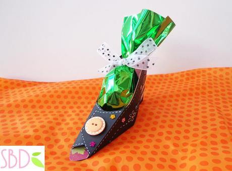 halloween: Scatola Scarpa da Strega porta dolci - Witch Shoe sweets box