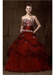 Ball Gown Sweetheart Floor-Length Pick-ups Sandra's Quinceanera Ball Gown Dress & modern Quinceanera Dresses