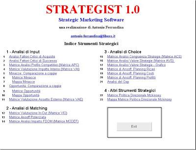 Strategist 1.0: analisi marketing strategico