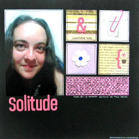 Sfida LO #14 su Amiche di Scrap: sfondo nero