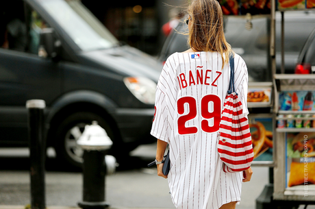 In the Street...Baseball T-shirt...For vogue.it