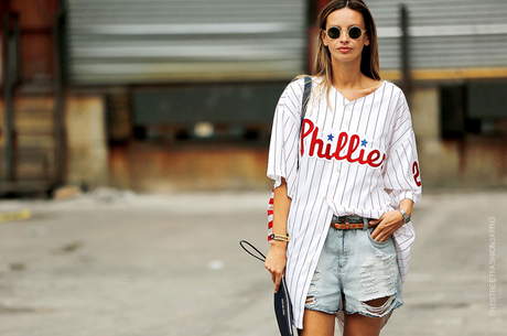 In the Street...Baseball T-shirt...For vogue.it