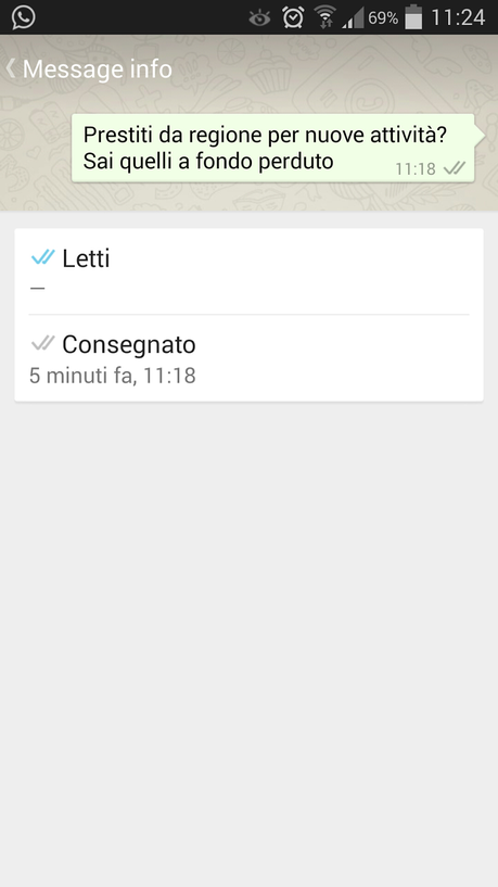 Whatsapp: introdotta la conferma di lettura per i messaggi inviati.