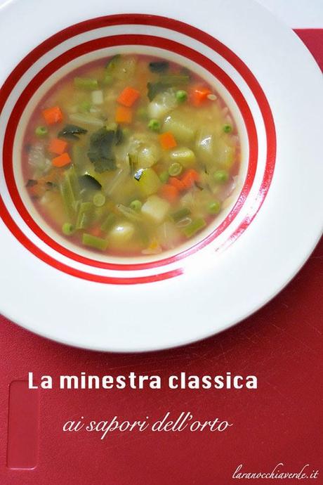 Minestrone classico alle verdure dell'orto