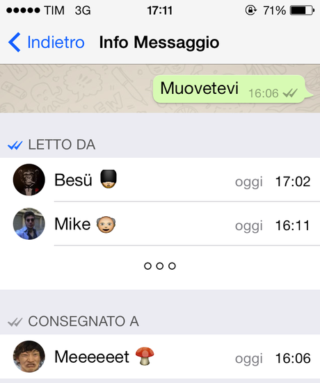 WhatsApp, come sapere se i membri di un gruppo leggono i messaggi