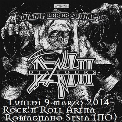 I Death Dta in concerto al Rock`n`Roll Arena di Romagnano Sesia (Novara), lunedi' 09 marzo 2015.