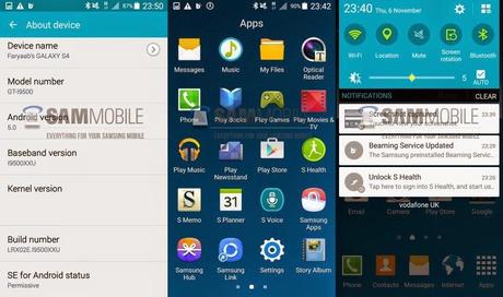 Android 5.0 Lollipop su Samsung Galaxy S4: video anteprima