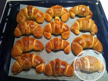 Brioches con nutella con esubero pasta madre