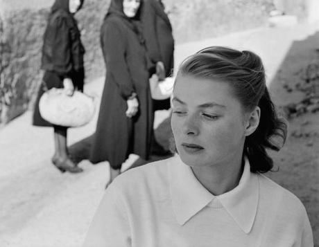 Ingrid Bergman sul set di 'Stromboli' (foto di Gordon Parks)