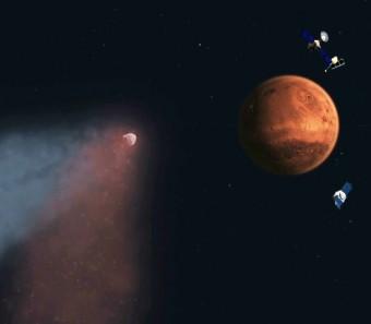 Tre sonde marziane hanno atteso al varco la cometa Siding Springs, occasione unica per incontrare un vero 