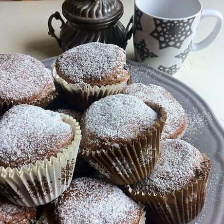 Muffins al cappuccino e cioccolato