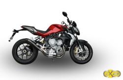 EXAN - MV AGUSTA F3 BRUTALE 800-X-BLACK EVO Inox nero (Me-Re)