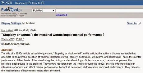 Stupidità o parassitosi? Stupidità o parassitosi?