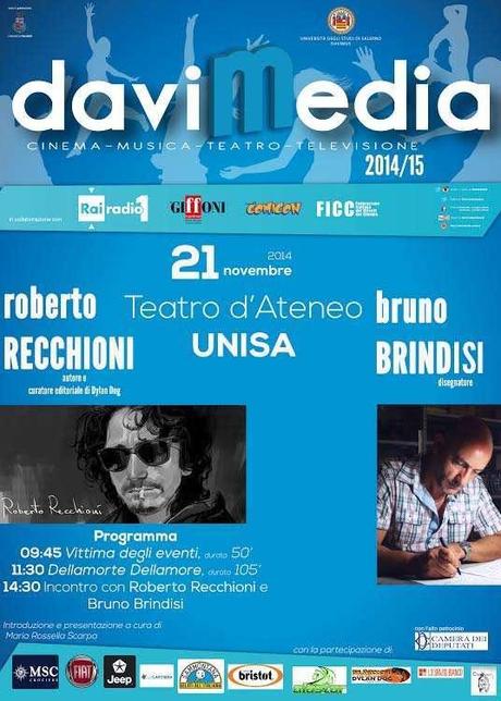 Venerdì 21 novembre, Davimedia ospita Roberto Recchioni e Bruno Brindisi   Roberto Recchioni Bruno Brindisi 