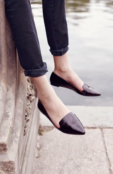 Point flats: ballerine e slippers a punta