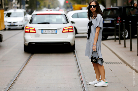 In the Street...Grey, the new black...For vogue.it