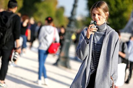 In the Street...Grey, the new black...For vogue.it