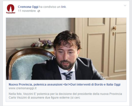 Ricorso di Arvedi contro la Provincia, Cremonaoggi attacca la Provincia, spariscono i commenti sugli incendi all’acciaieria…. e che dice Cremonaoggi? Cremonaoggicontrovezzini
