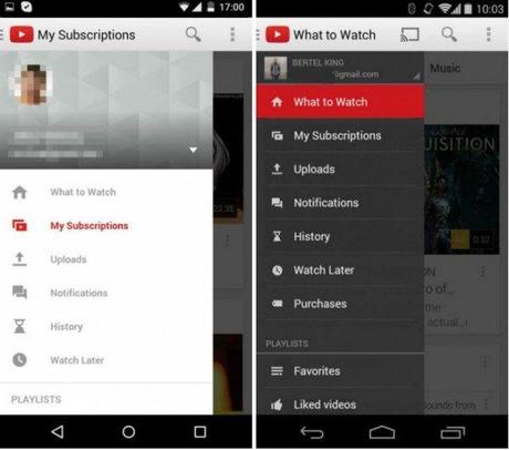 Youtube in Material Design
