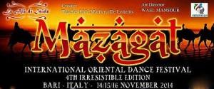 “Mazagat International Oriental Dance Festival”: il festival dedicato alla danza orientale, dal 14 al 16 novembre, Bari