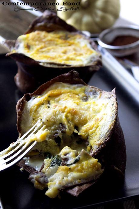 Lasagne al cacao – Trilogia di una lasagna annunciata: Atto terzo per l’MTChallenge - lasagne-al-cacao-con-crema-di-zucca-spinaci-gorgonzola-mtchallenge-6-contemporaneo-food