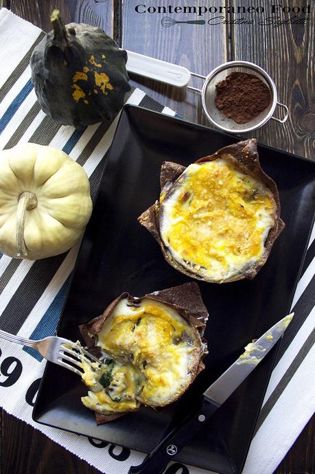 Lasagne al cacao – Trilogia di una lasagna annunciata: Atto terzo per l’MTChallenge - lasagne-al-cacao-con-crema-di-zucca-spinaci-gorgonzola-mtchallenge-5-contemporaneo-food