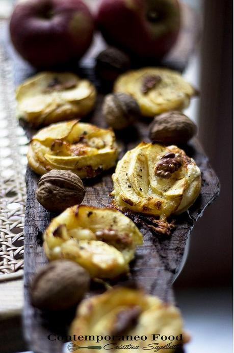 Sfoglie con mela verde, Camembert, noci e sale affumicato – golosissime atmosfere autunnali - sfoglie-mele-camembert-noci-3-contemporaneo-food