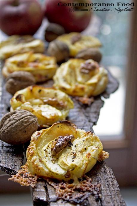 Sfoglie con mela verde, Camembert, noci e sale affumicato – golosissime atmosfere autunnali - sfoglie-mele-camembert-noci-1aa-contemporaneo-food