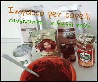 Impacco ravvivante i riflessi rossi Impacco ravvivante i riflessi rossi
