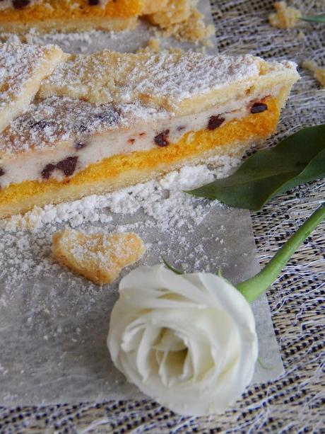 Crostata di riso gluten free ricotta e  cioccolato