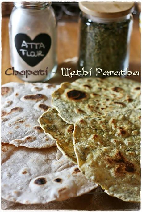 Chapati e Methi paratha