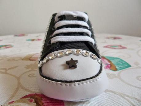 SCARPE PER NEONATO DECORATE A MANO