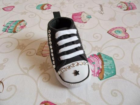 SCARPE PER NEONATO DECORATE A MANO