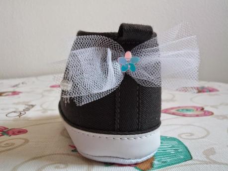 SCARPE PER NEONATO DECORATE A MANO