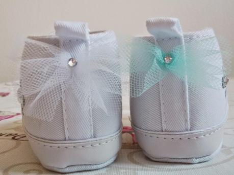 SCARPE PER NEONATO DECORATE A MANO