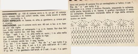 Lavori con l'uncinetto: Centro all'uncinetto con ricamo