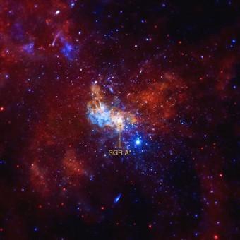 La ‘fabbrica’ di neutrini L'immagine ripresa da Chandra attorno alla regione centrata su Sagittarius A*. Credit: NASA/CXC/Univ. of Wisconsin/Y.Bai. et al.
