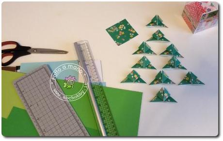 Teabag folding - card albero di Natale