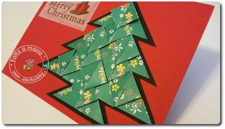 Teabag folding - card albero di Natale