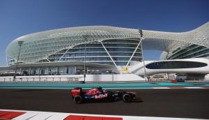 Un'immagine dello spettacolare circuito di Abu Dhabi