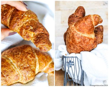 Croissant integrali al miele, ed è subito magia.