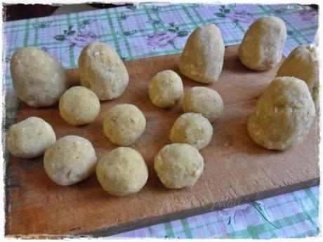 crocchette di patate e uovo di quaglia